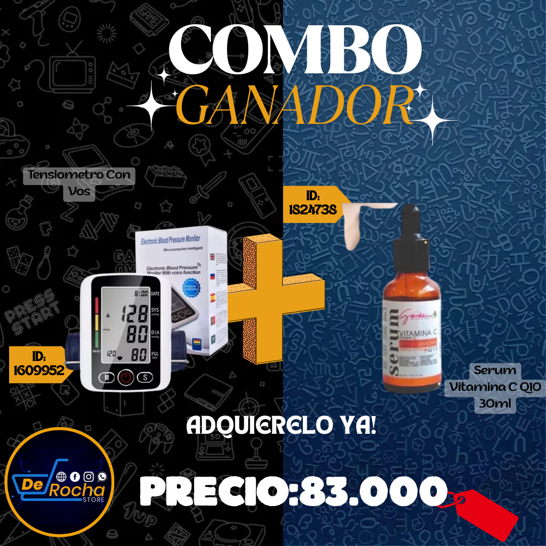 combo tensiometro+serum vitamina c